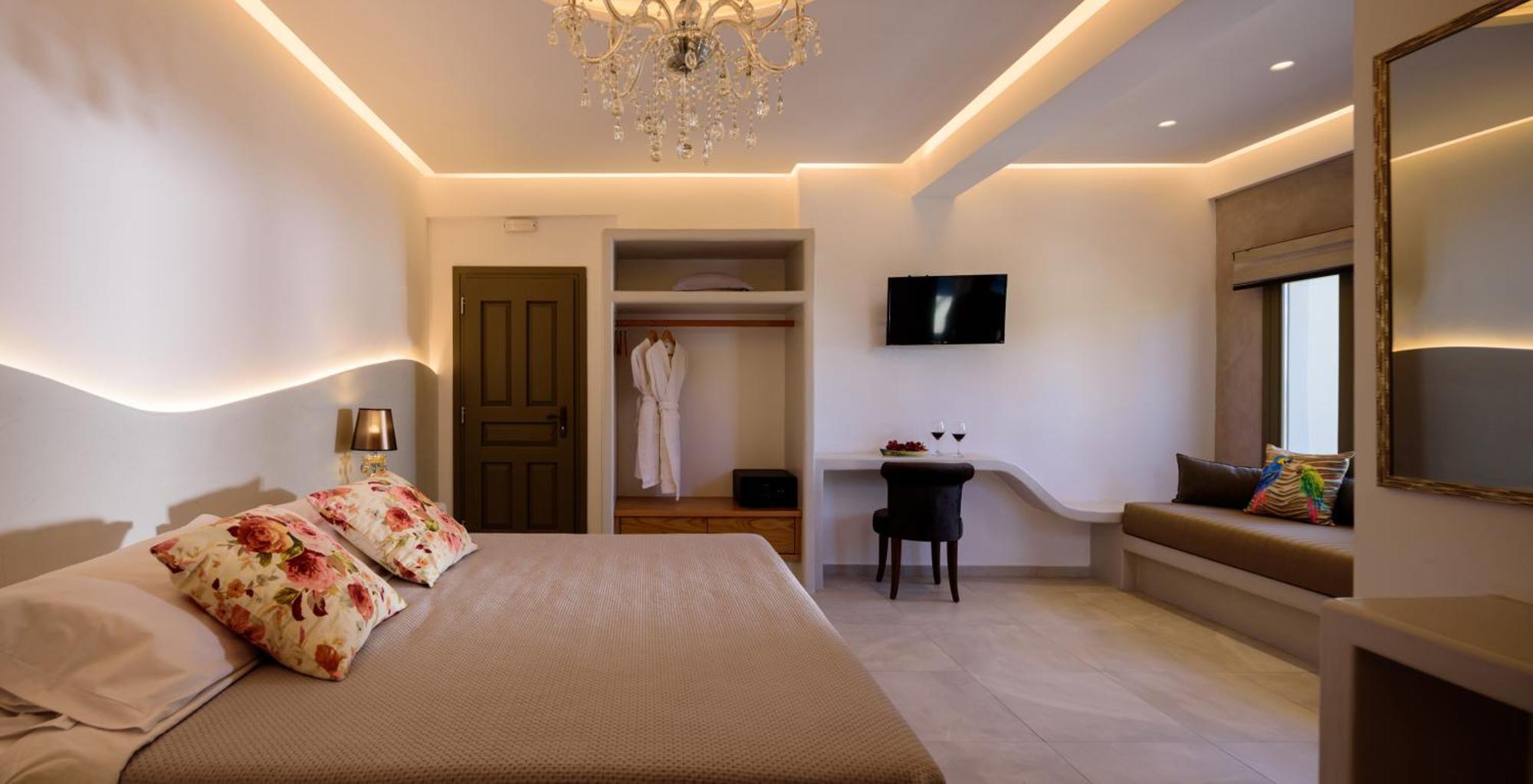 Zephyros Hotel Kamari  Bagian luar foto