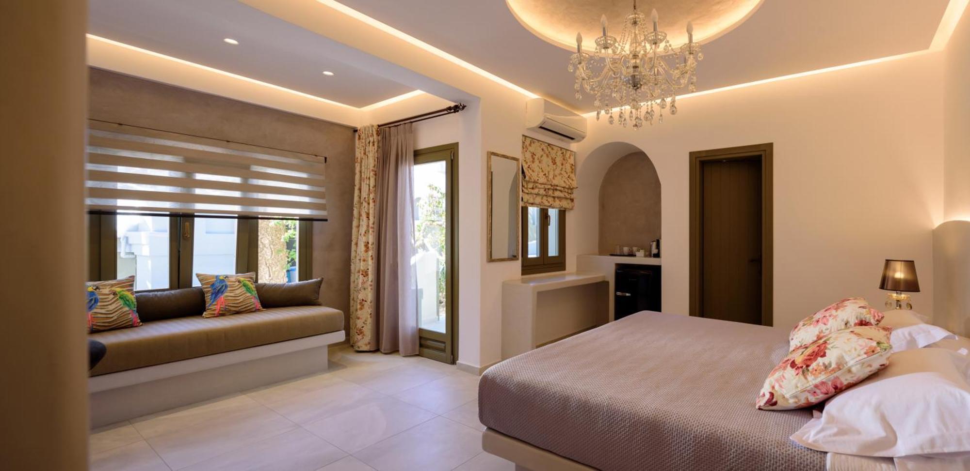 Zephyros Hotel Kamari  Bagian luar foto