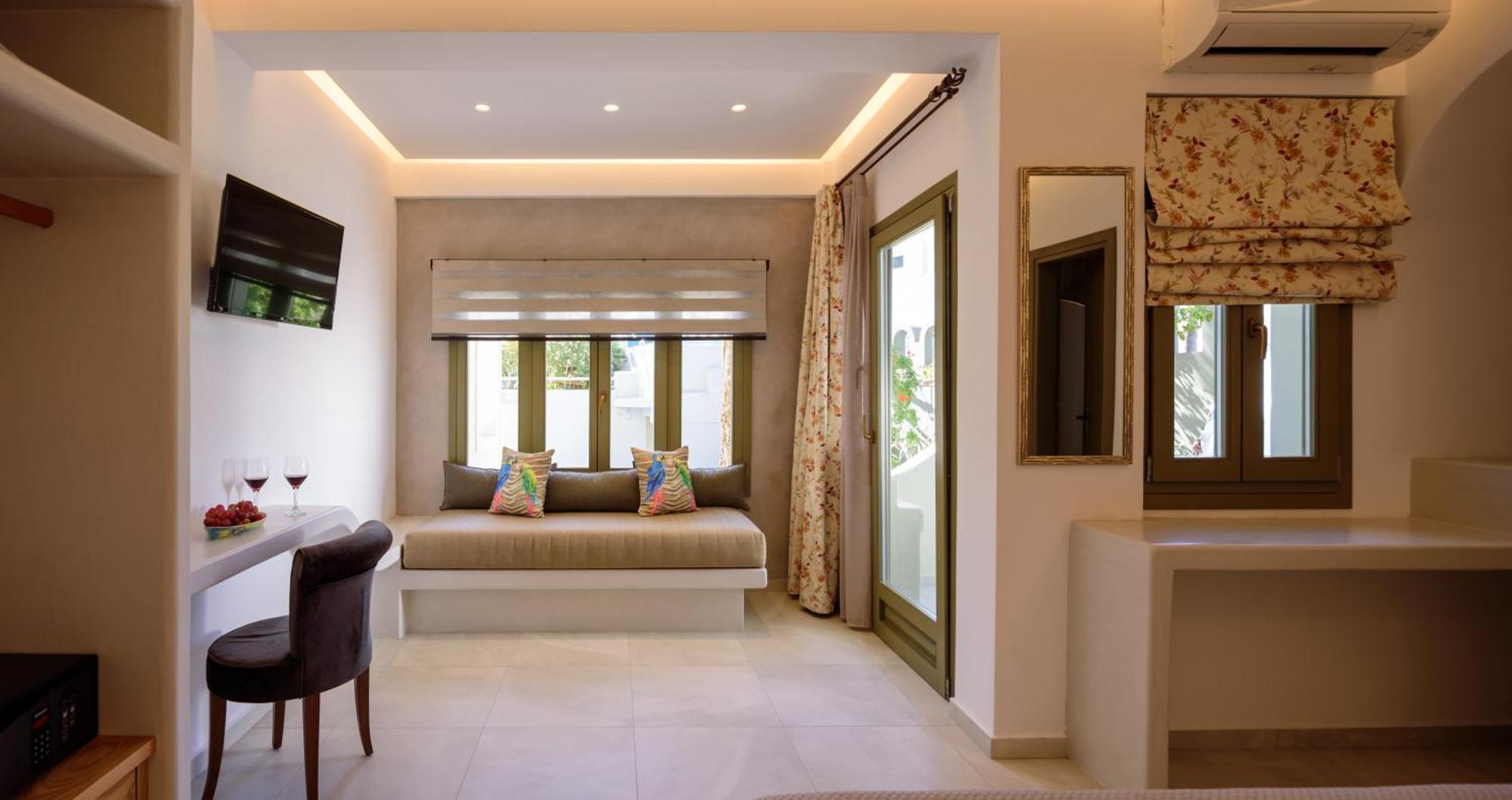 Zephyros Hotel Kamari  Bagian luar foto