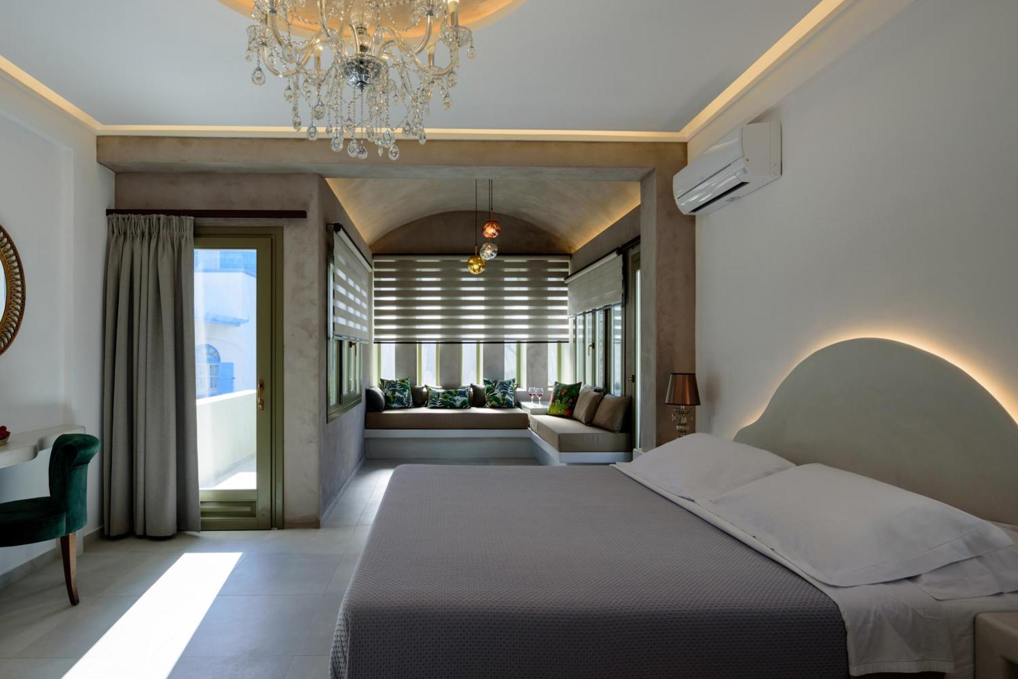 Zephyros Hotel Kamari  Bagian luar foto