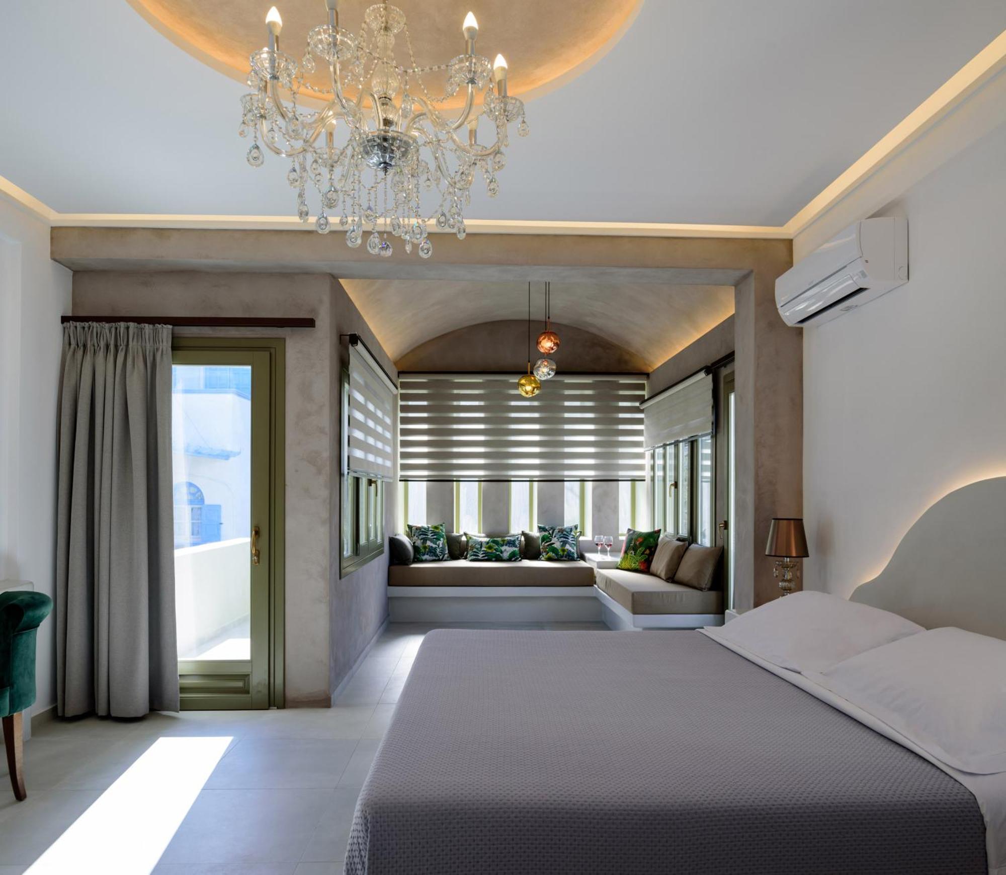 Zephyros Hotel Kamari  Bagian luar foto